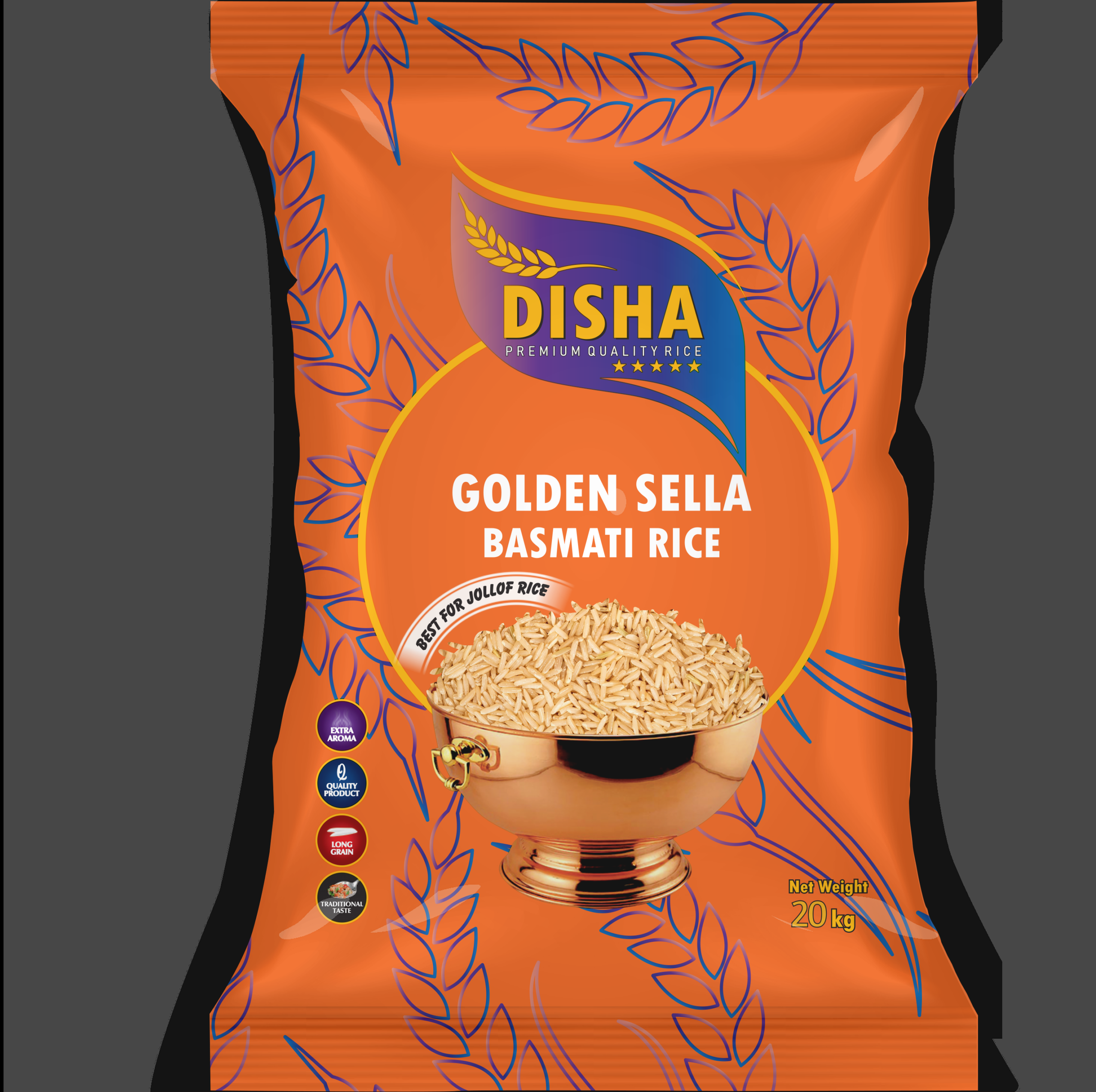DIHSA GOLDEN SELLA BASMATI RICE 20KG