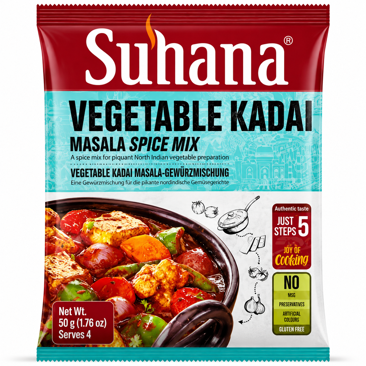 Suhana RTC Vegetable Kadai Mix 50g