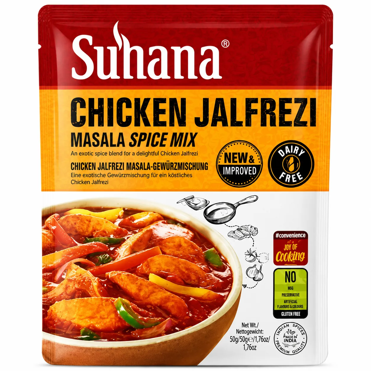 Suhana RTC Chicken Jalfrezi Mix Dairy Free 50g