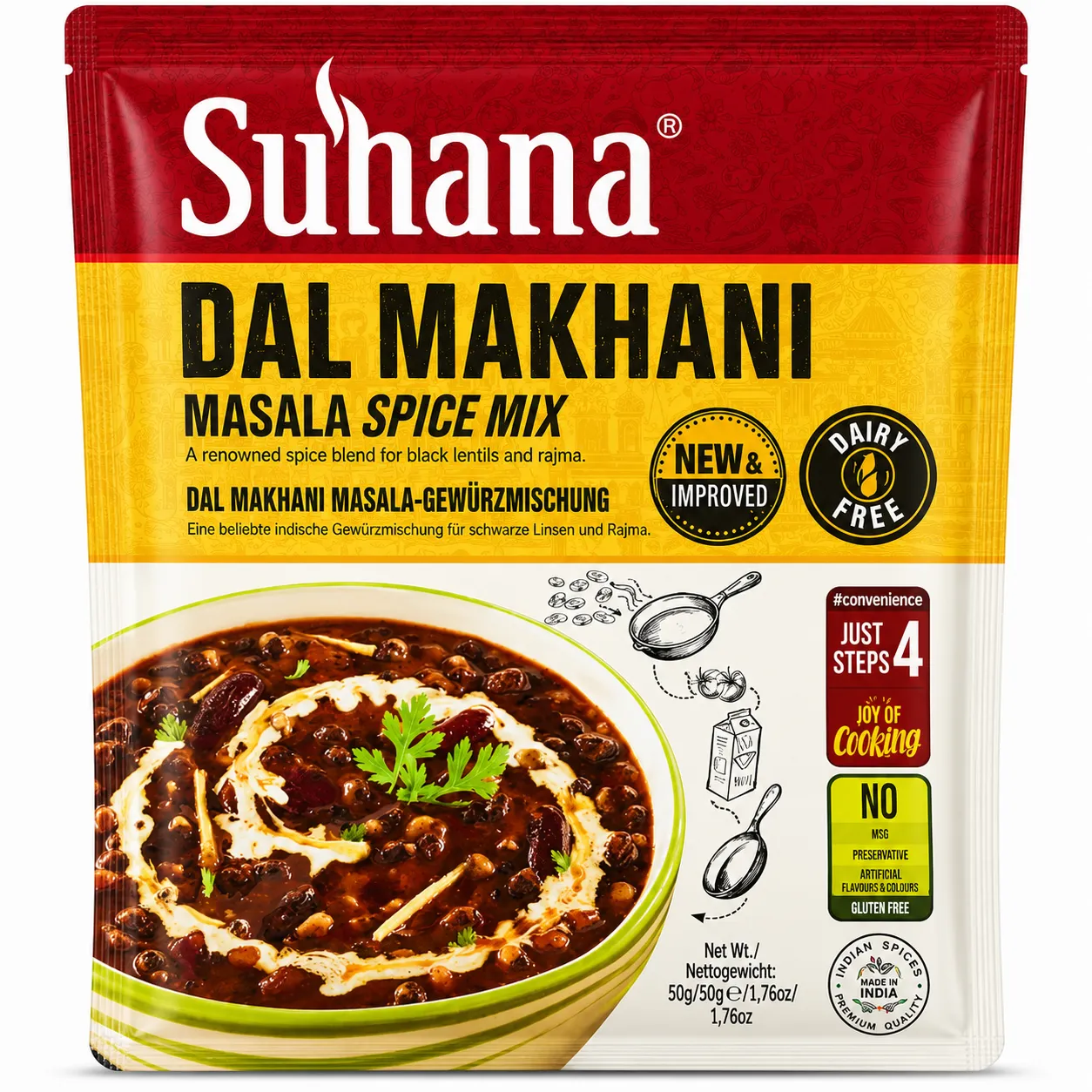 Suhana RTC Dal Makhani Mix Dairy Free 50g