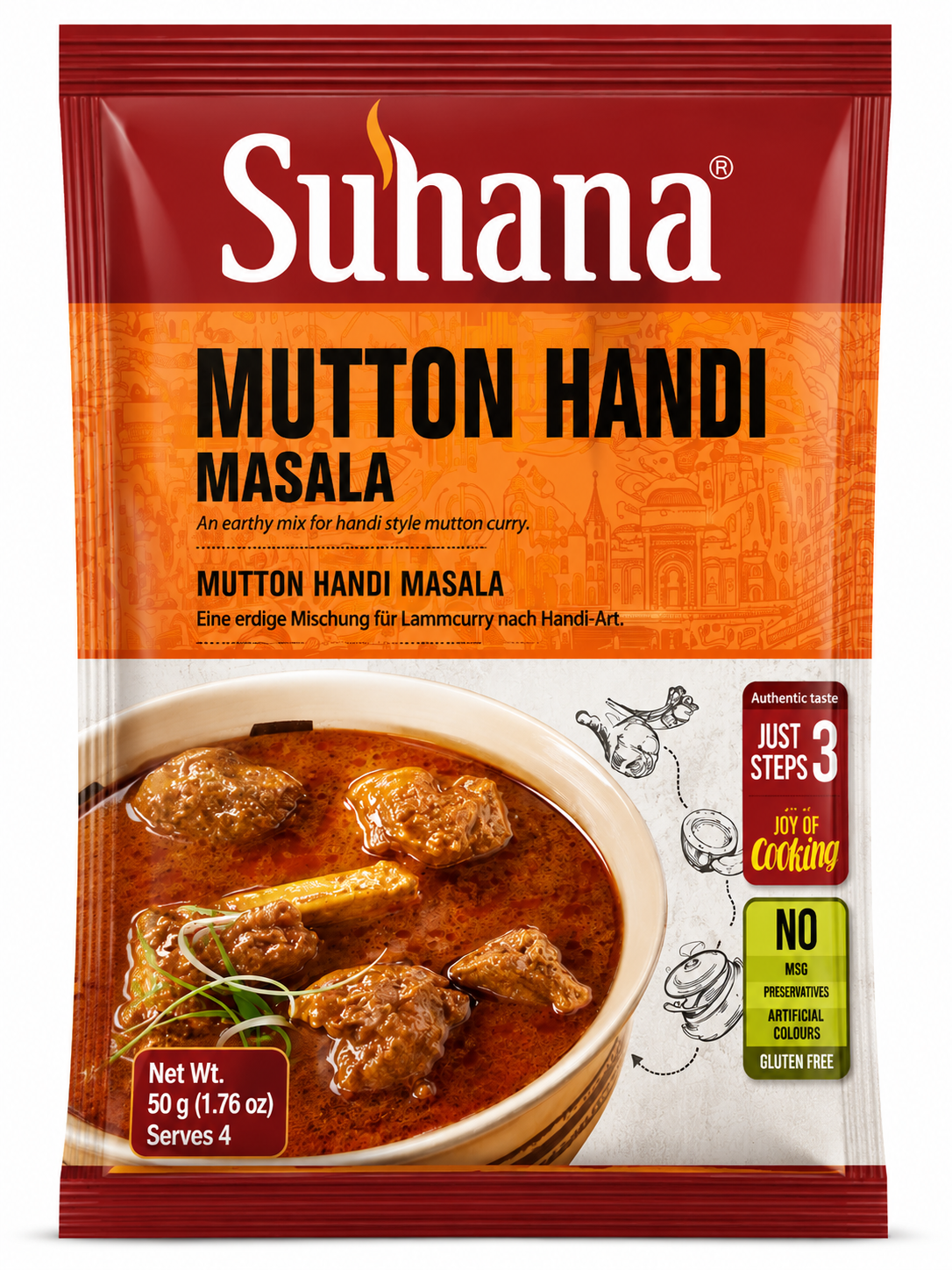 Suhana RTC Mutton Handi Mix 50g