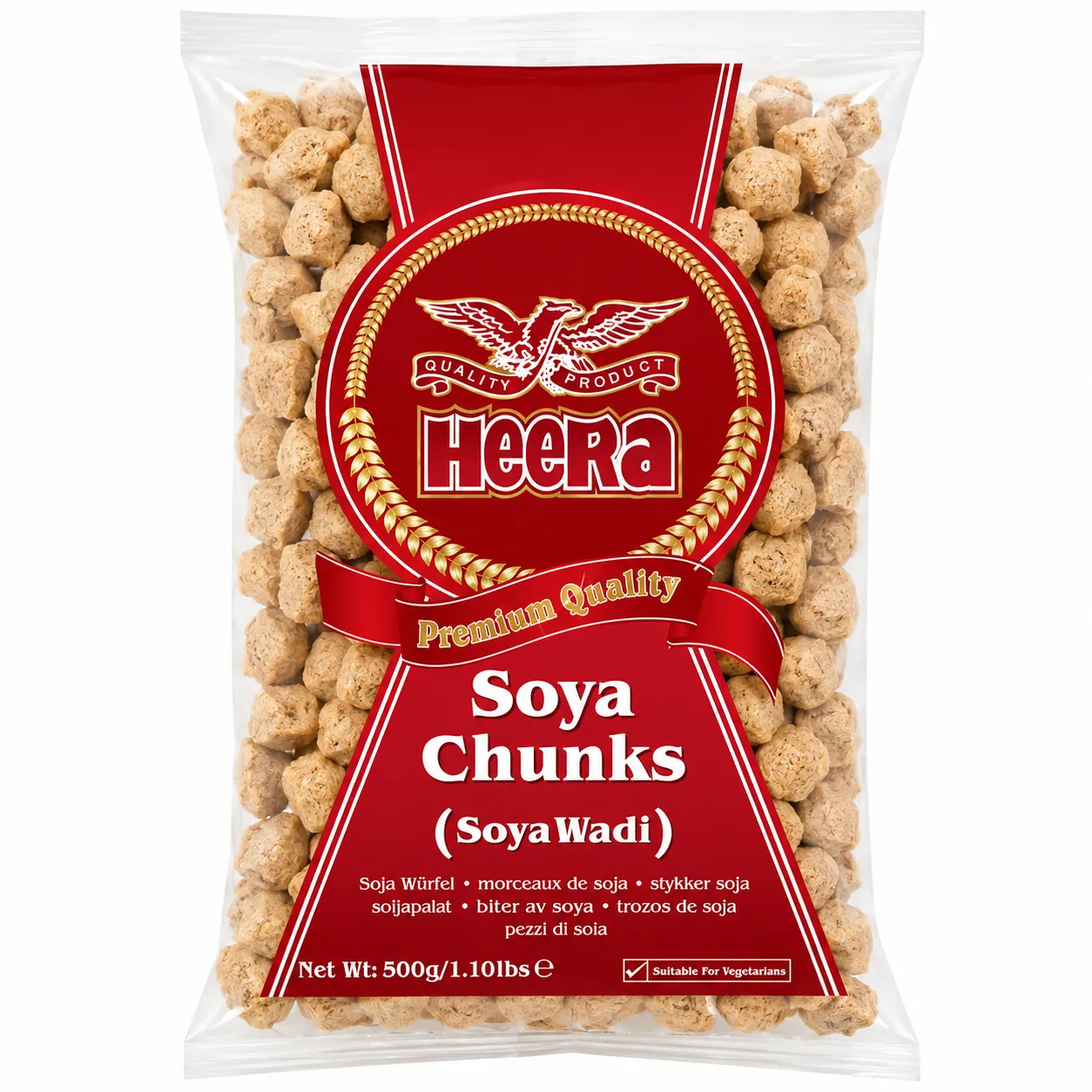 Heera Premium Soya Chunks – Soya Wadi 500g