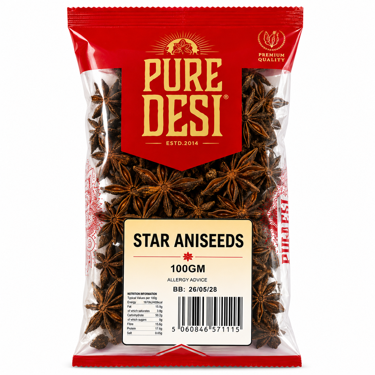 Pure Desi Star Aniseeds – 100g