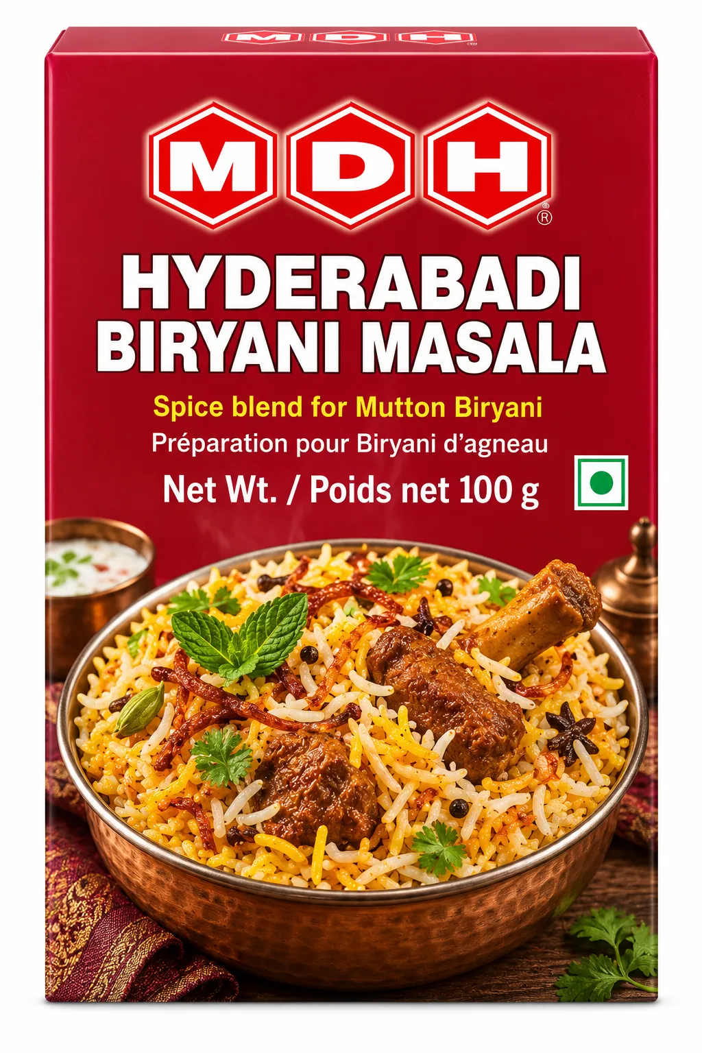 MDH Hyderabadi Biryani Masala 100g X10
