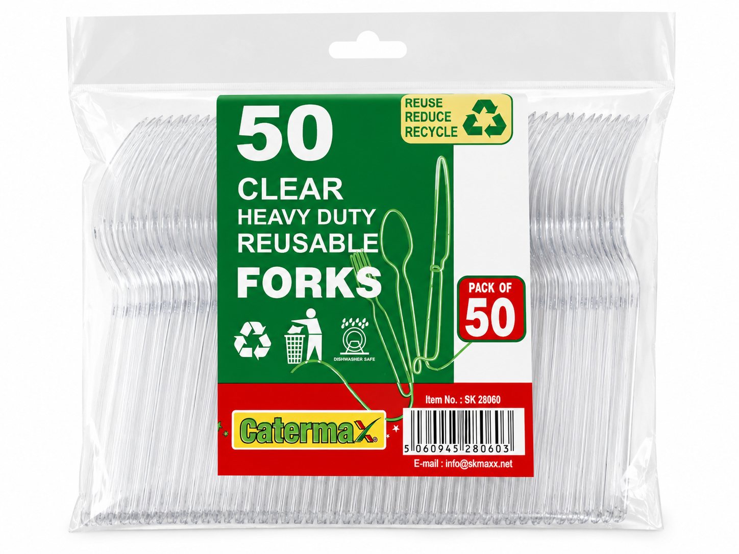 CATERMAX  CLEAR FORK 50 PCS