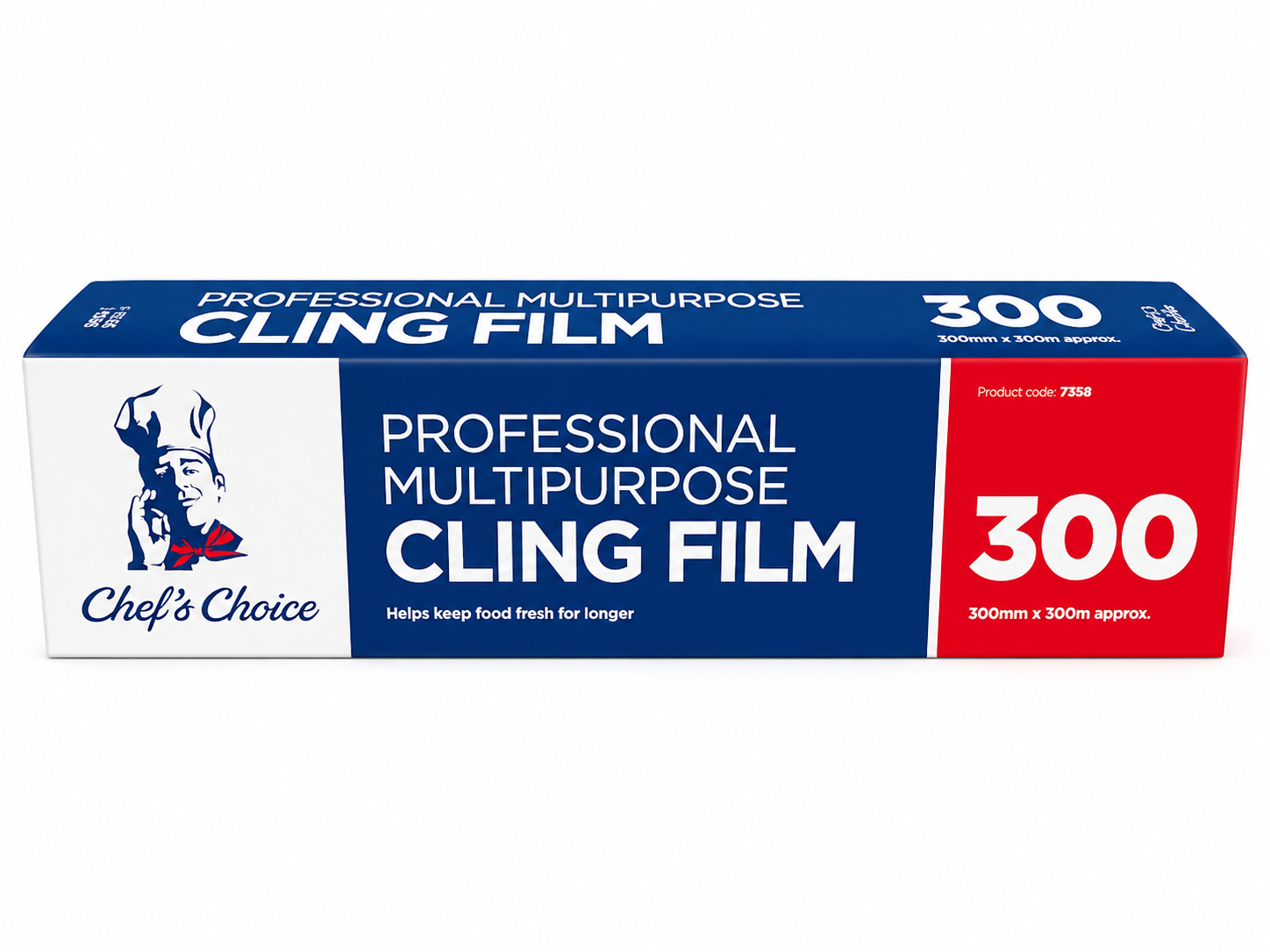 Chef’s Choice Professional Multipurpose Cling Film – 300mm × 300m