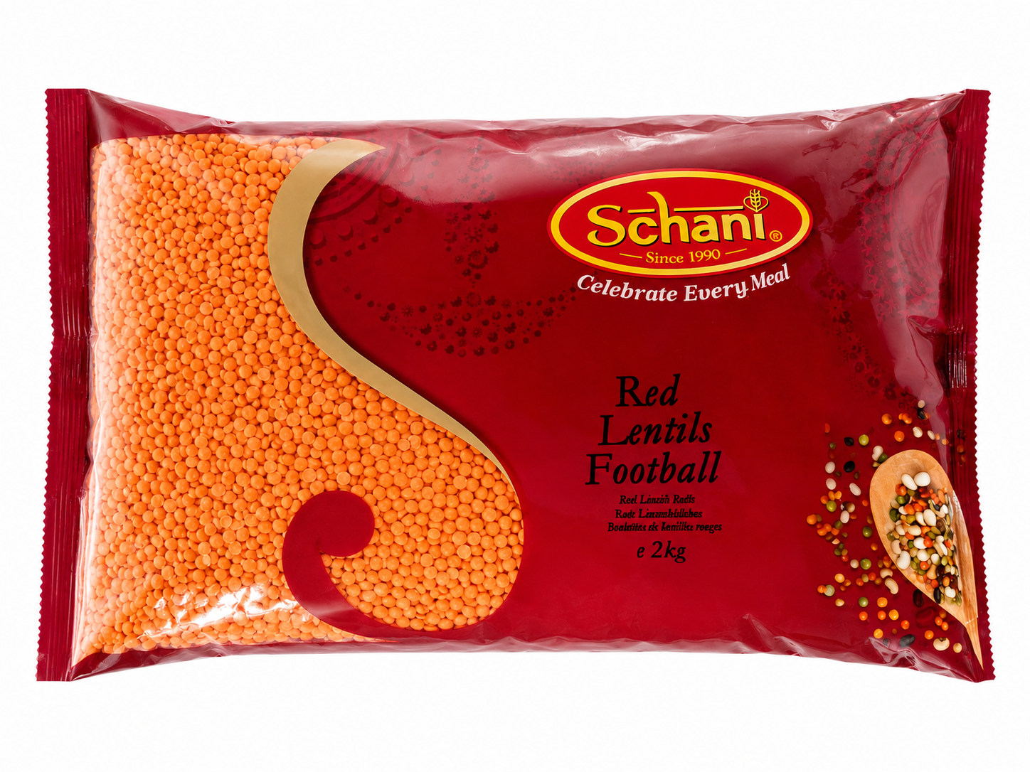 Schani Red Lentils Football  2kg