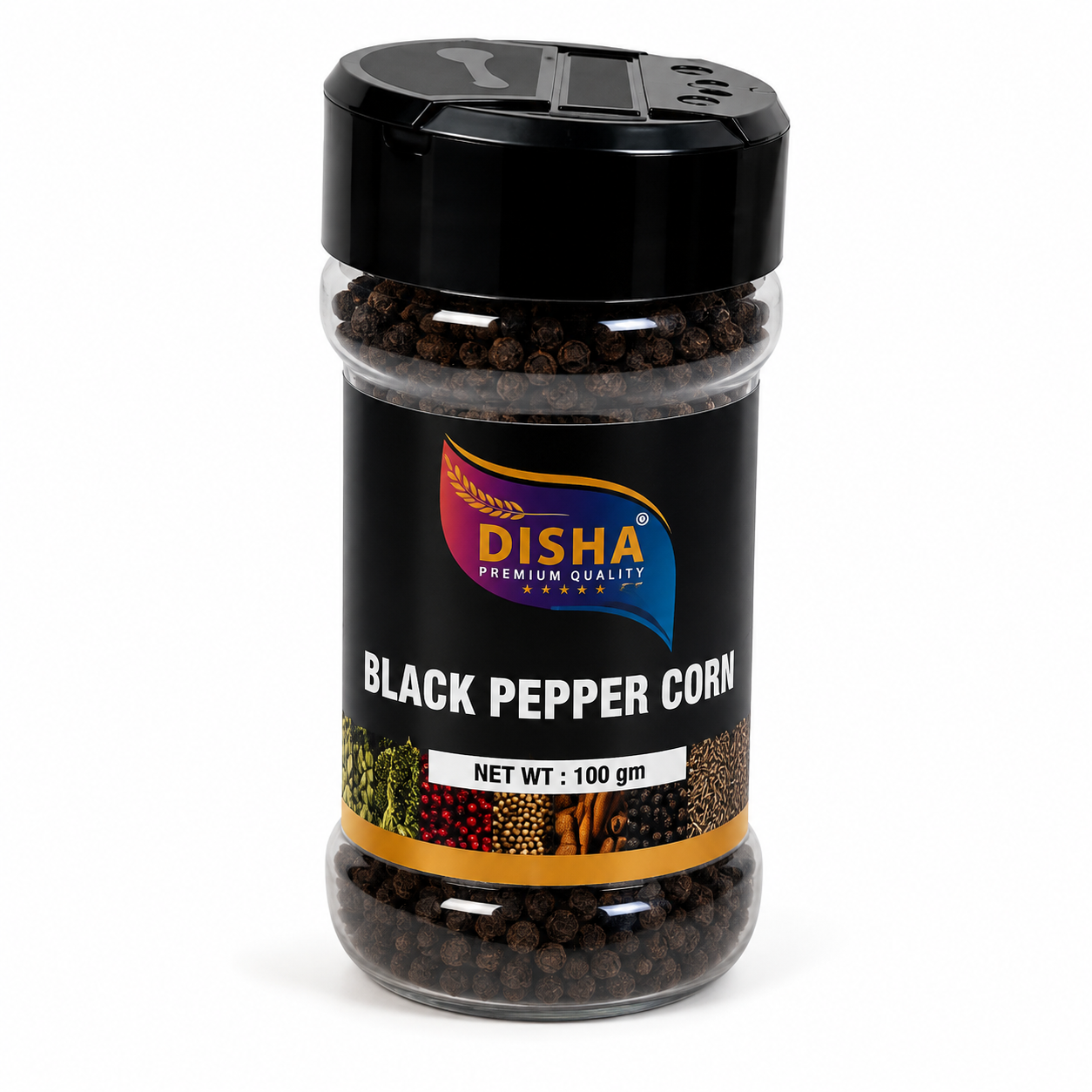 Disha Black Pepper Corn  100gX12