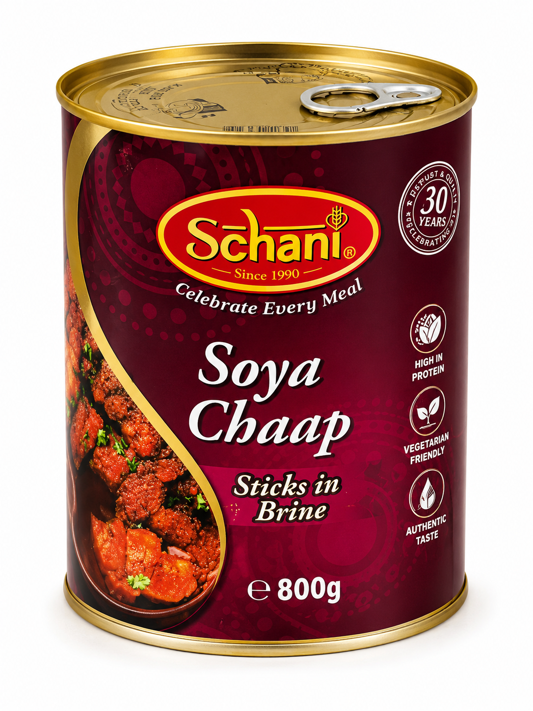 Schani Soya Chaap Sticks in Brine  800g