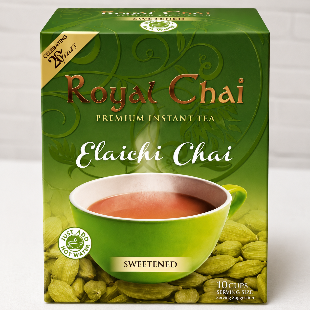 Royal Elaichi Chai premium Instant Elaichi Sweetened 220G