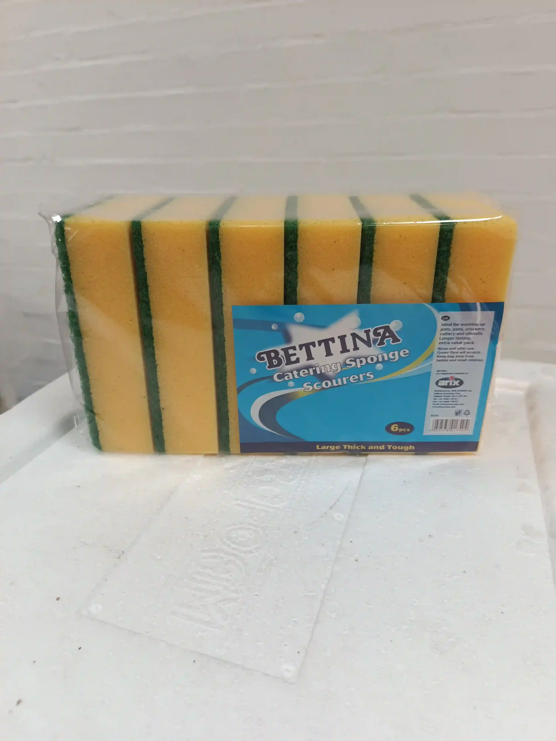 JUMBO SPONGE SCOURERS 1X6PCS