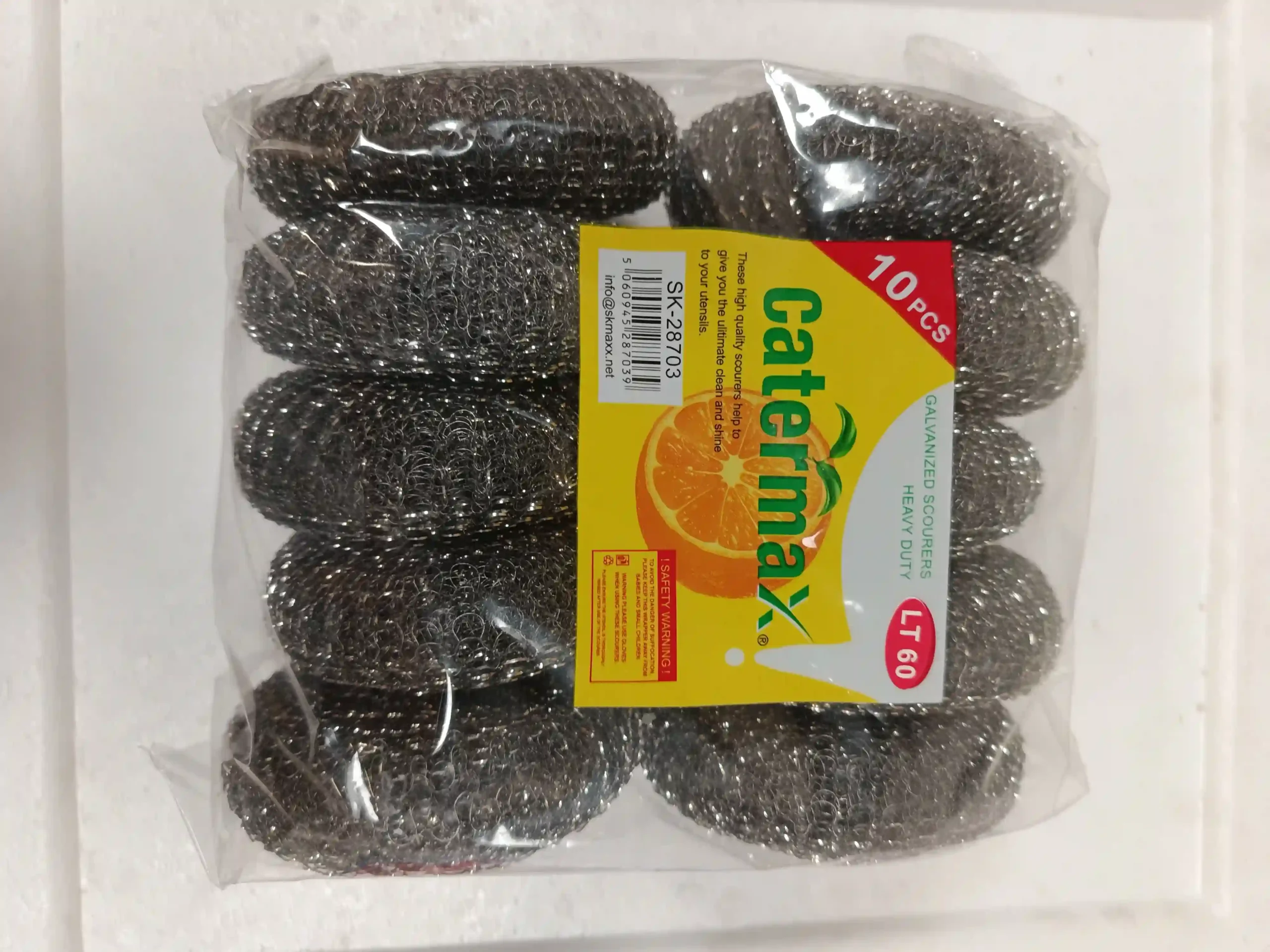 GALVANIZED METAL SCOURERS 10PCS
