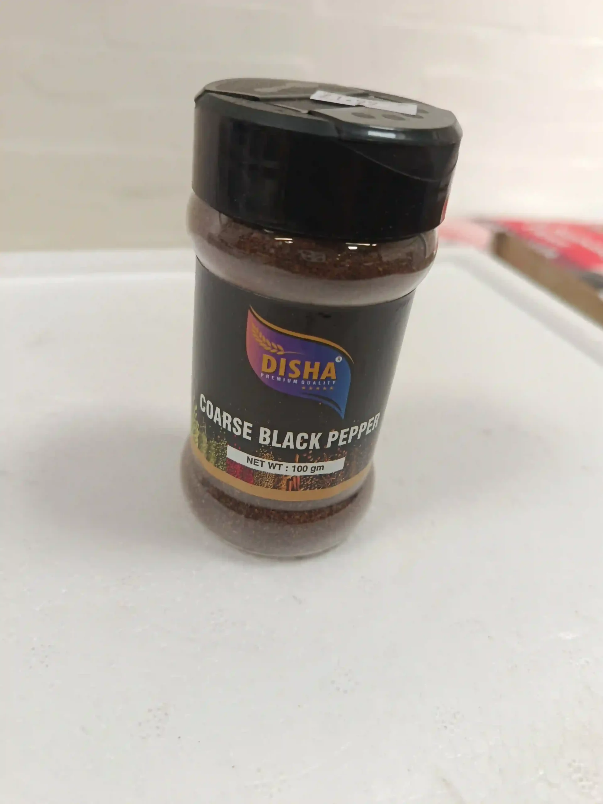 DISHA BLACK PEPPER COARSE 100GX12