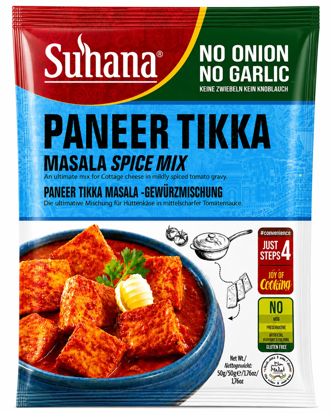 SUHANA RTC PANEER TIKKA MASALA MIX 50G