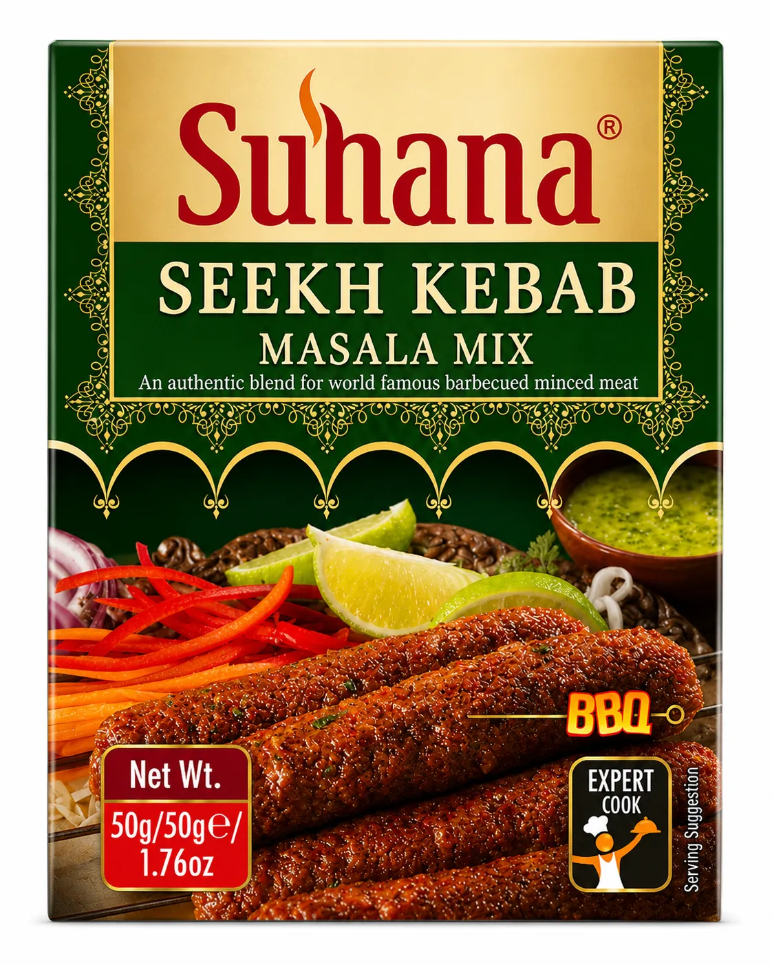 SUHANA SEEKH KEBAB MASALA MIX 50G