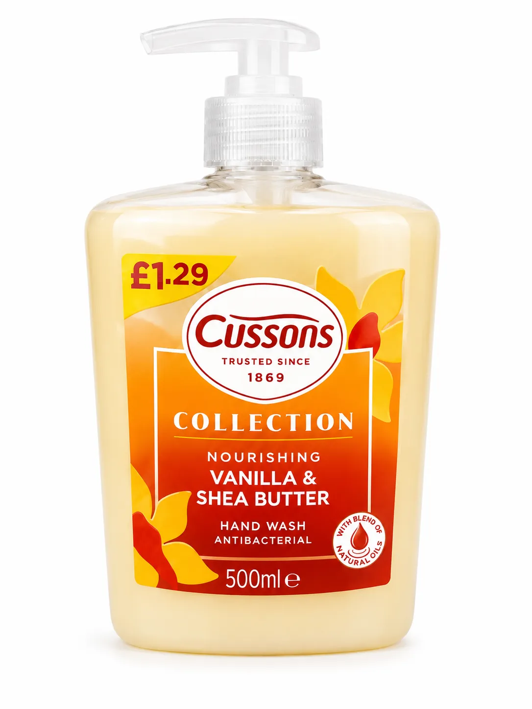 Cussons Collection Vanilla & Shea Butter Hand Wash 500ml – Antibacterial
