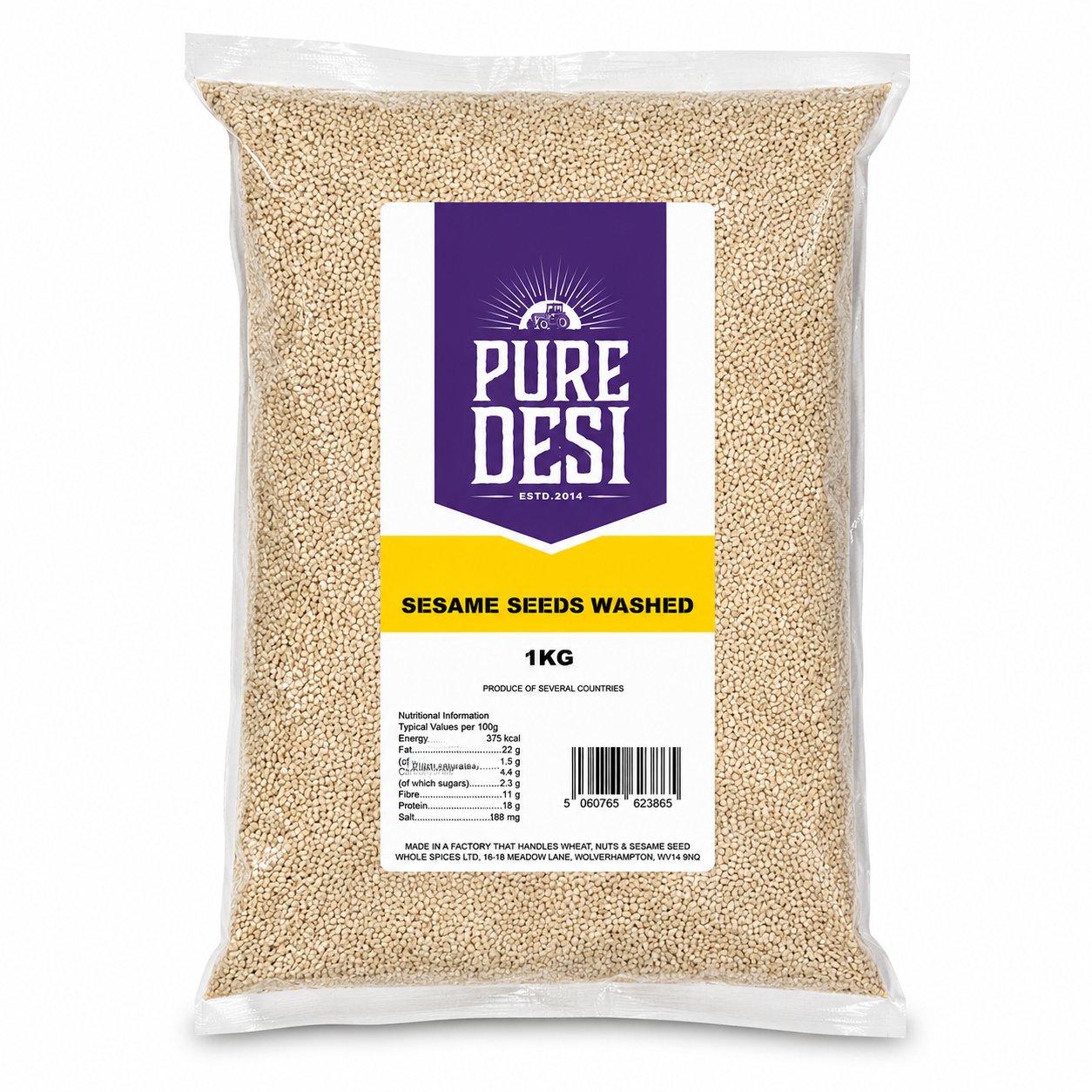 Pure Desi Sesame Seeds Washed 1KG