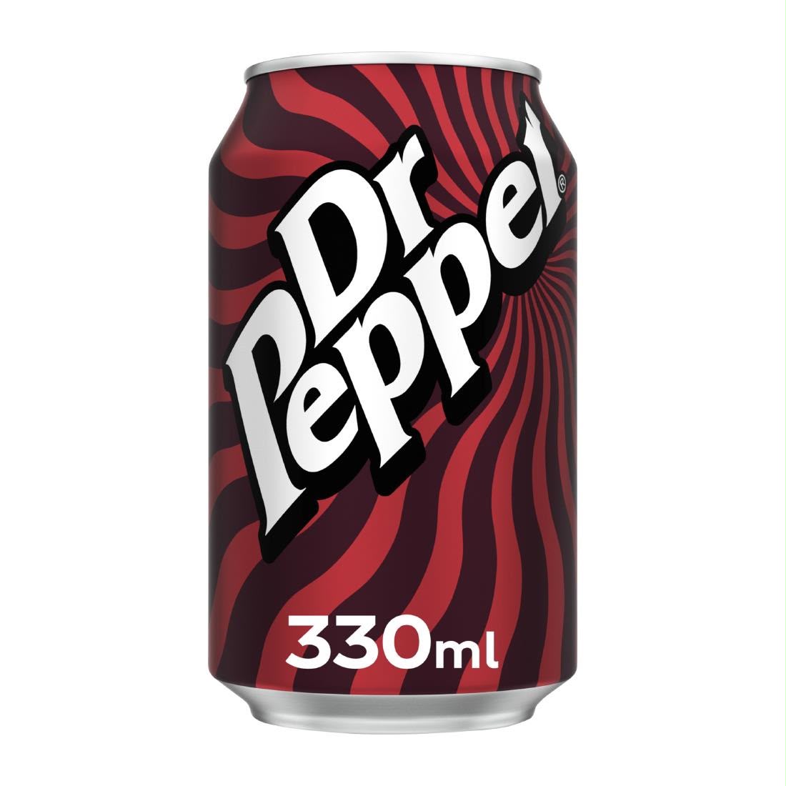 Dr Pepper Soft Drink GB Can   24X330ML